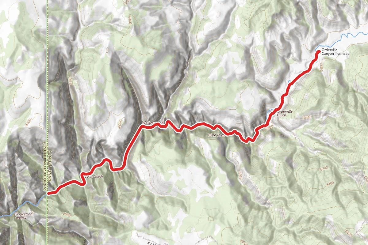 Upper Orderville Canyon Trail