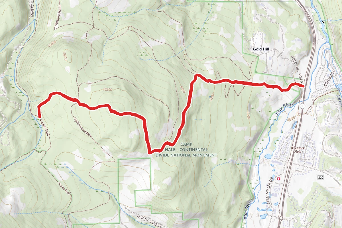 Gold Hill to Peaks Trail