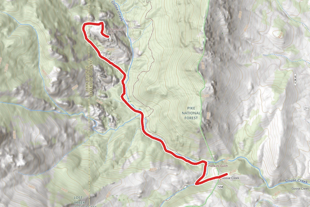 Harmonica Arch Trail