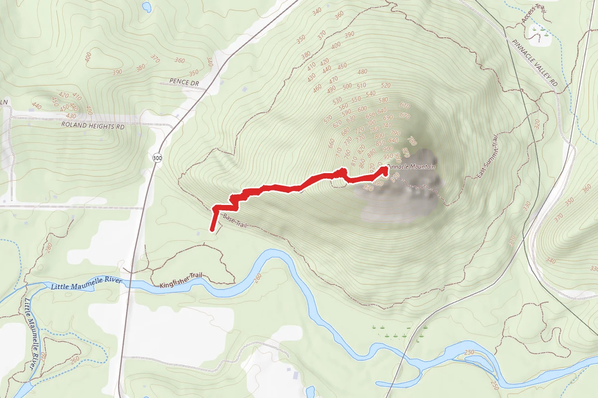 Pinnacle Mountain West Summit Trail
