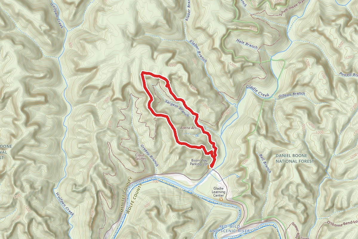 Indian Staircase and Adena Arch Loop