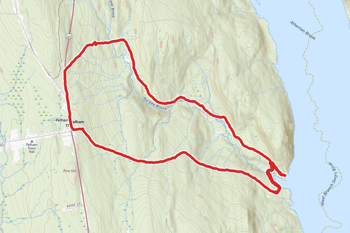 Quabbin Reservoir Gates 11-12 Loop Trail