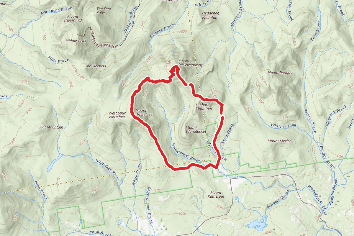 Mount Whiteface and Mount Passaconaway Loop Trail