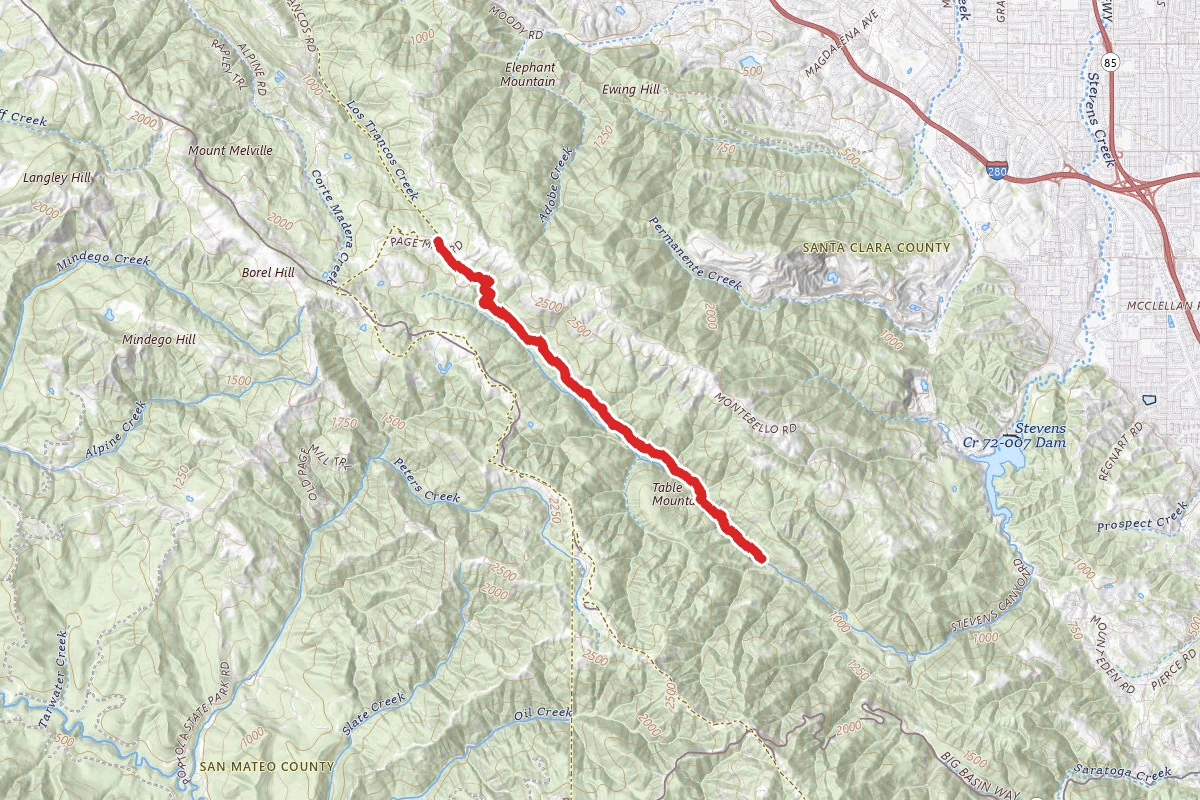 Stevens Canyon Trail