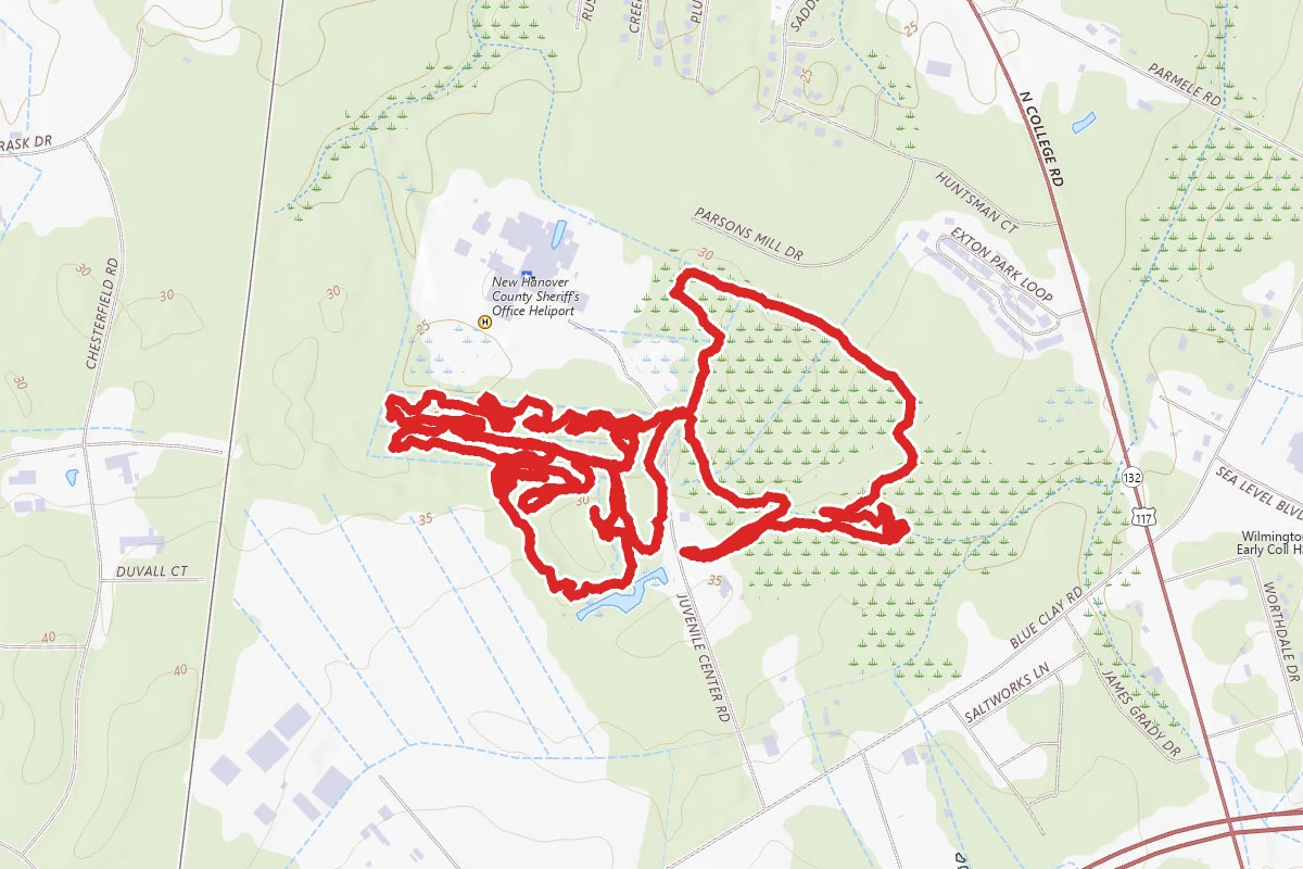 Blue Clay Bike Park Trail