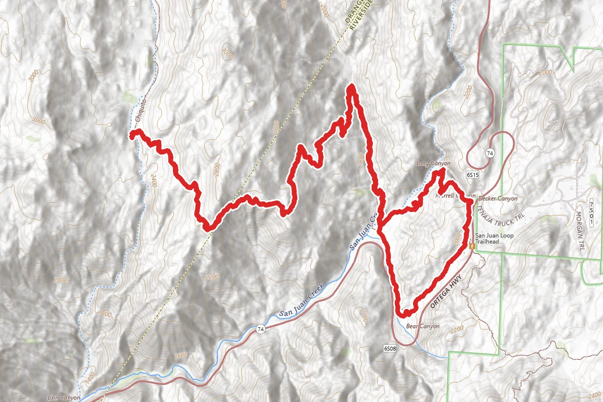 Chiquito Trail to Chiquito Falls