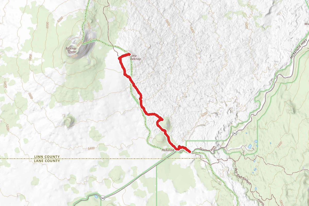 Little Belknap Crater via PCT