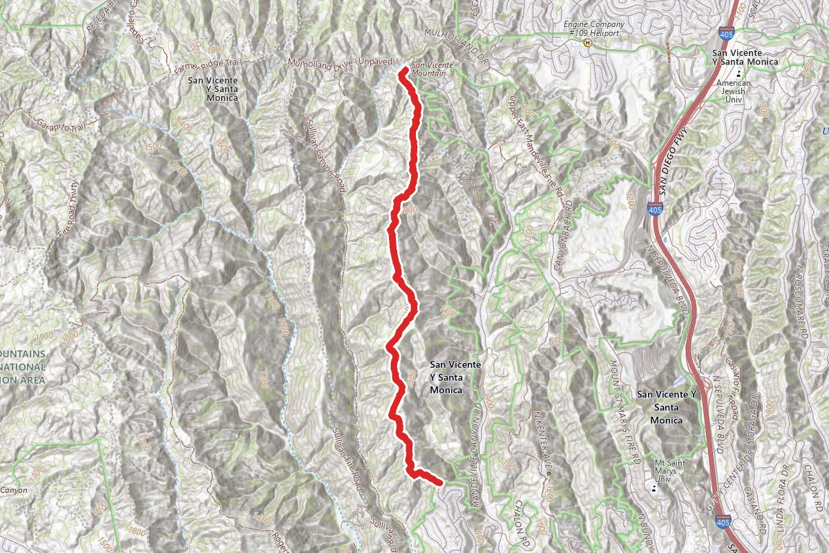 Mandeville Canyon Trail