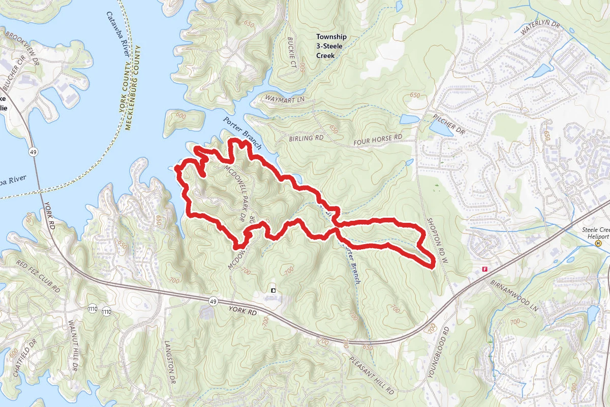 Cove, Cedar Ridge, Creekside and Chestnut Trail