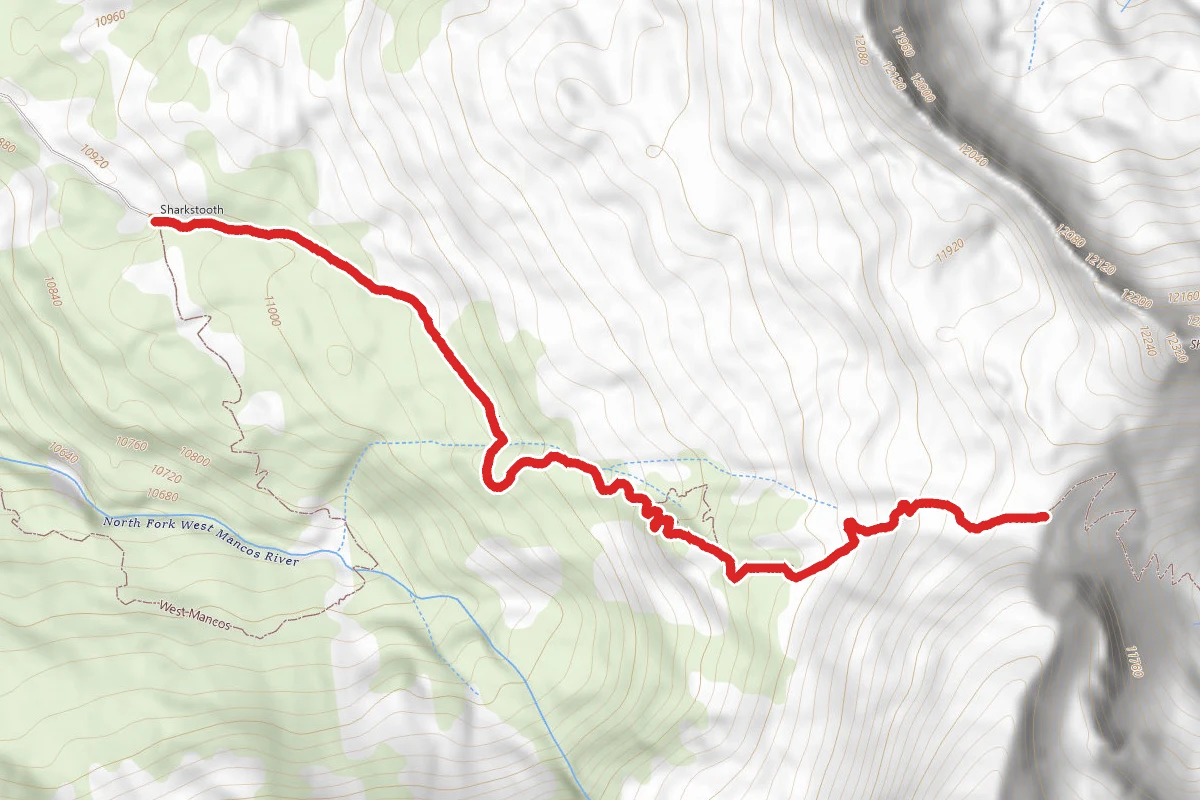Sharkstooth Pass Trail