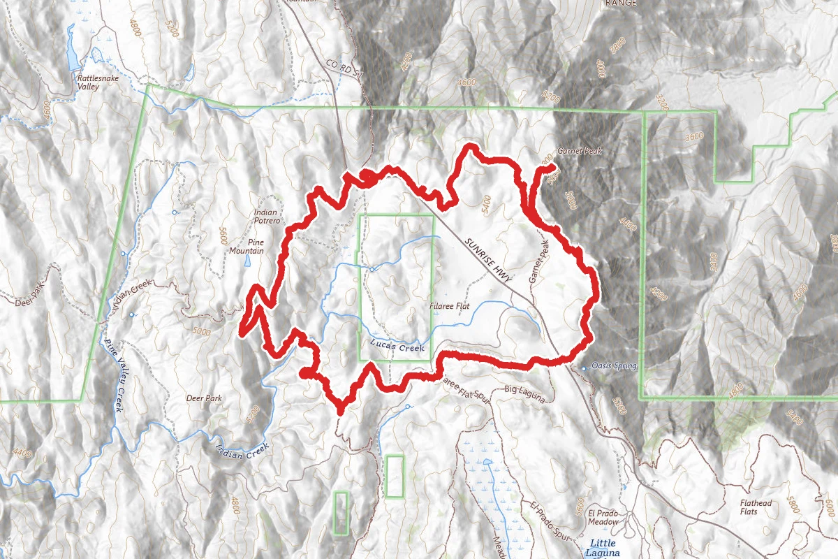 Indian Creek, Pine Mountain, and Garnet Peak Loop