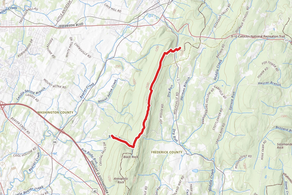Thurston Griggs Trail to Ensign Phillip Cowall Shelter