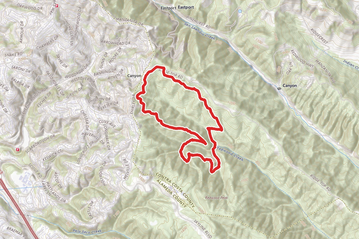 Phillips, French and West Ridge Trail Loop