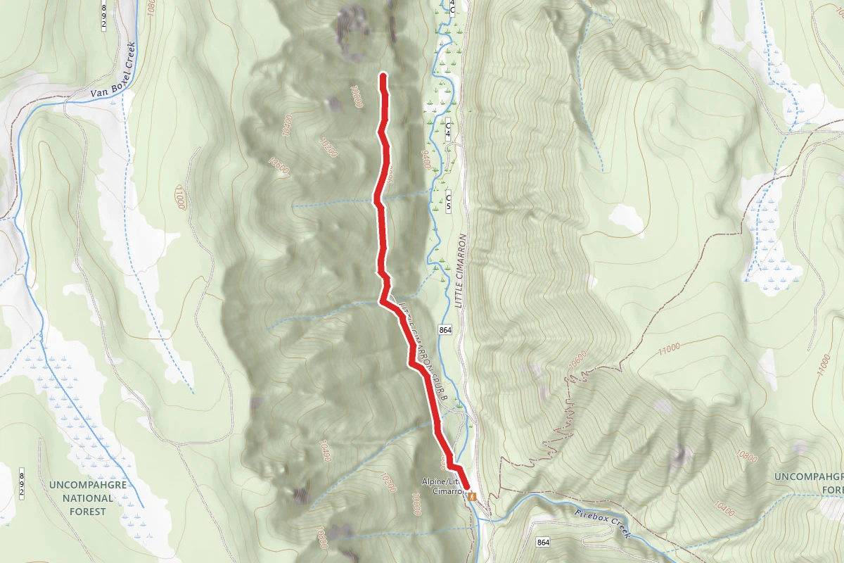 Little Cimarron Spur B Trail 674B
