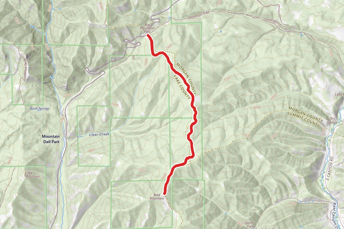 Bald Mountain via The Great Western Trail