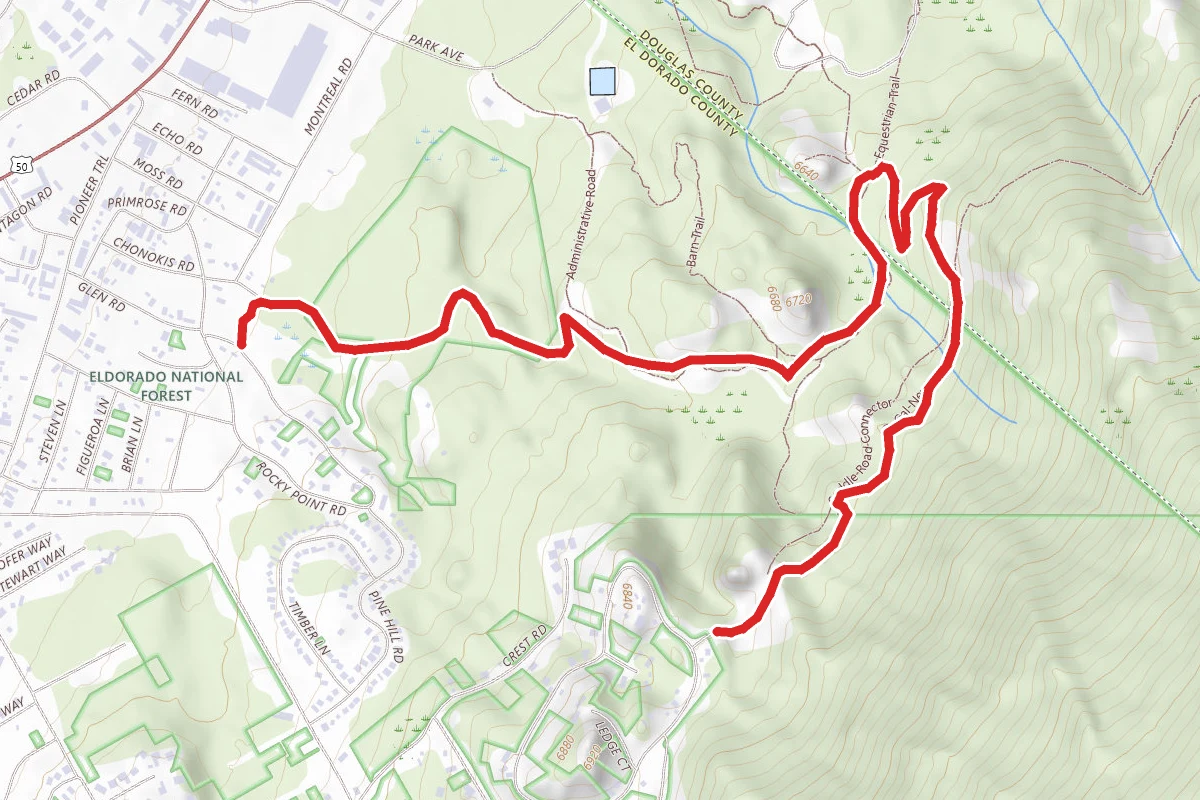 Saddle to Ski Run Trail