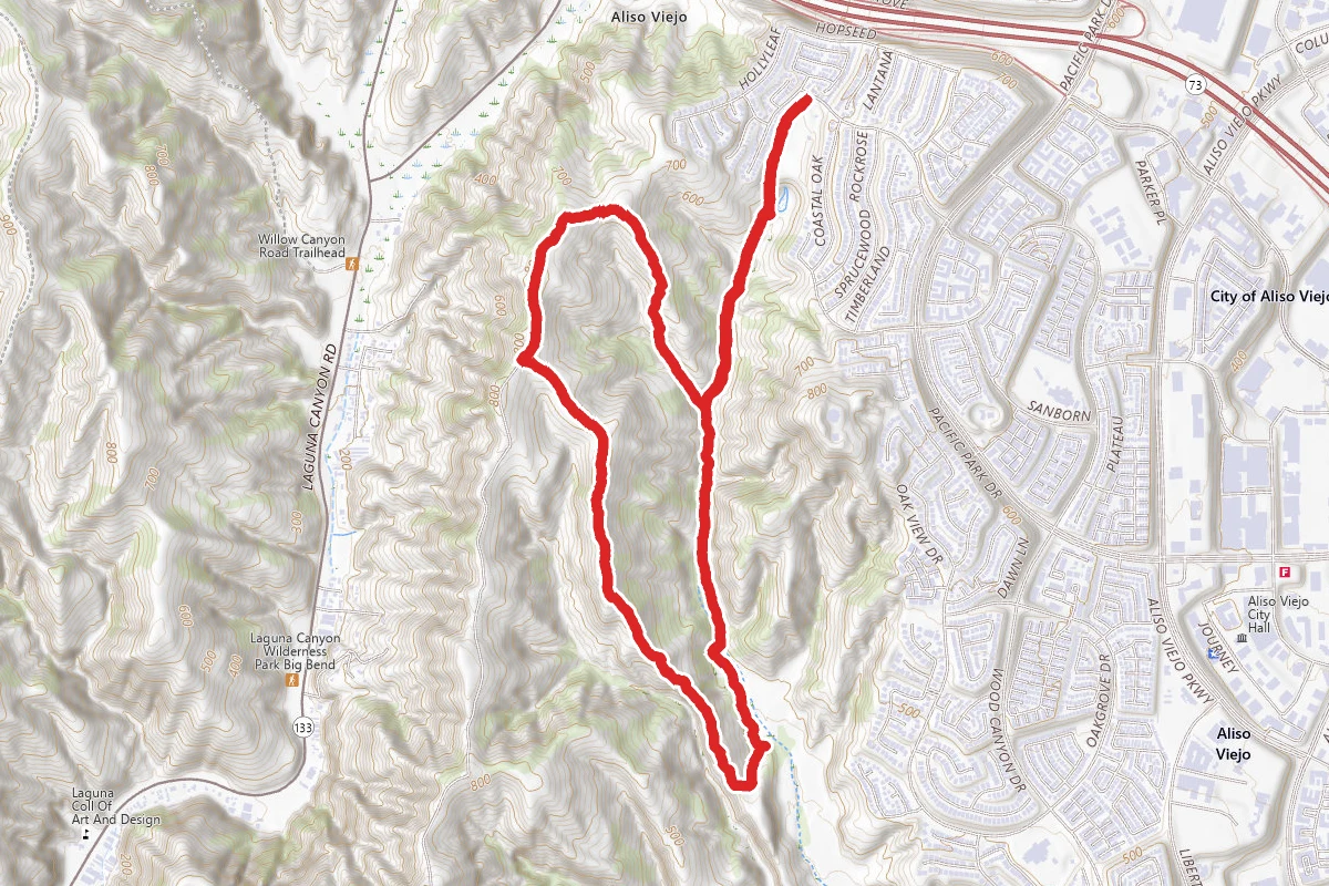 Wood Canyon Trail, Lynx Trail, and Rock-It Trail Loop