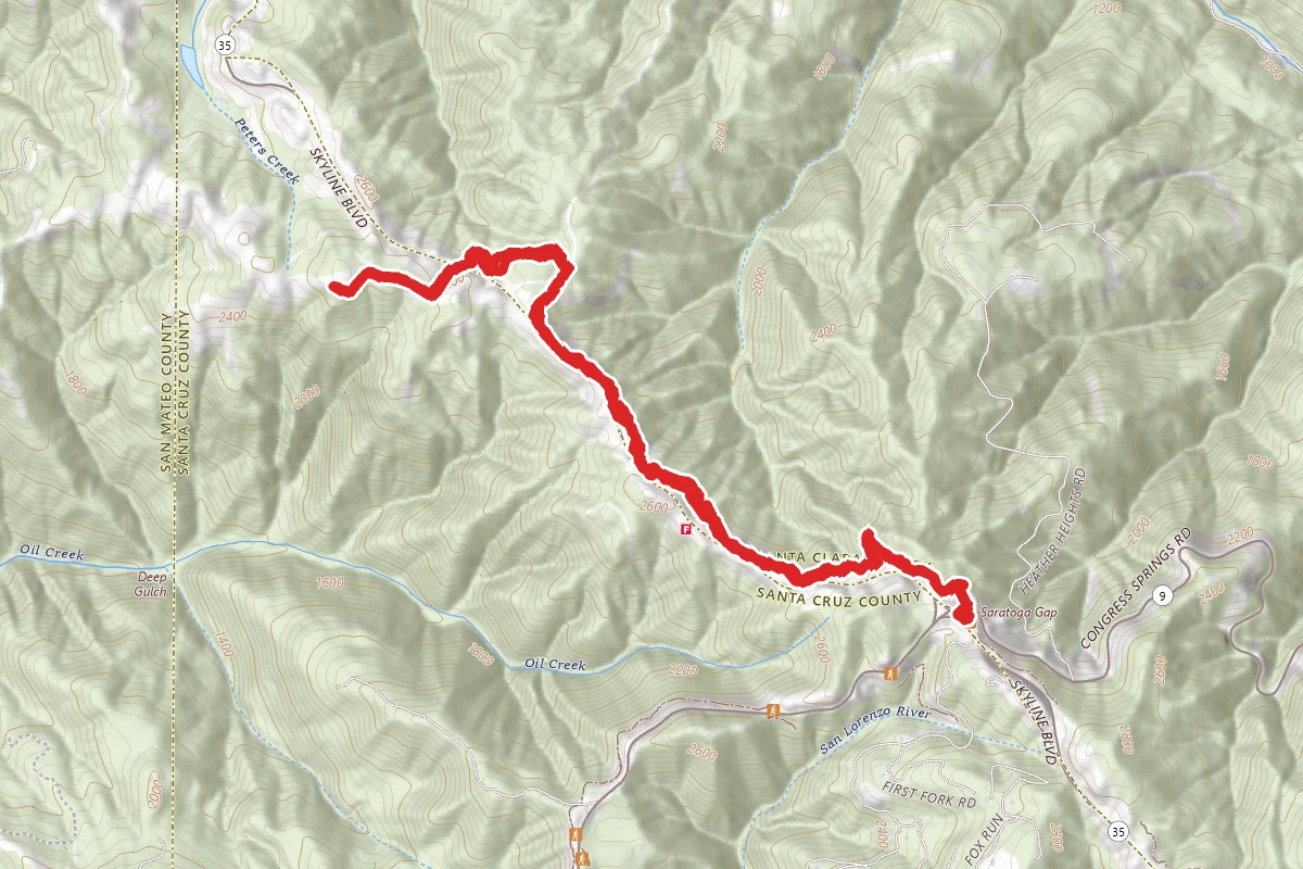 Turtle Rock via Saratoga Gap Trail
