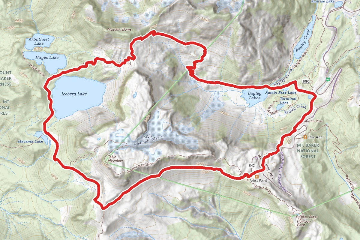 Chain Lakes Loop Trail
