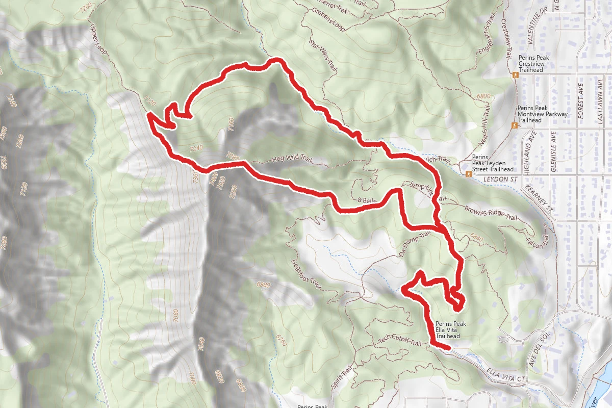 Ella Vita, Hogsback, and Slime Gulch Loop