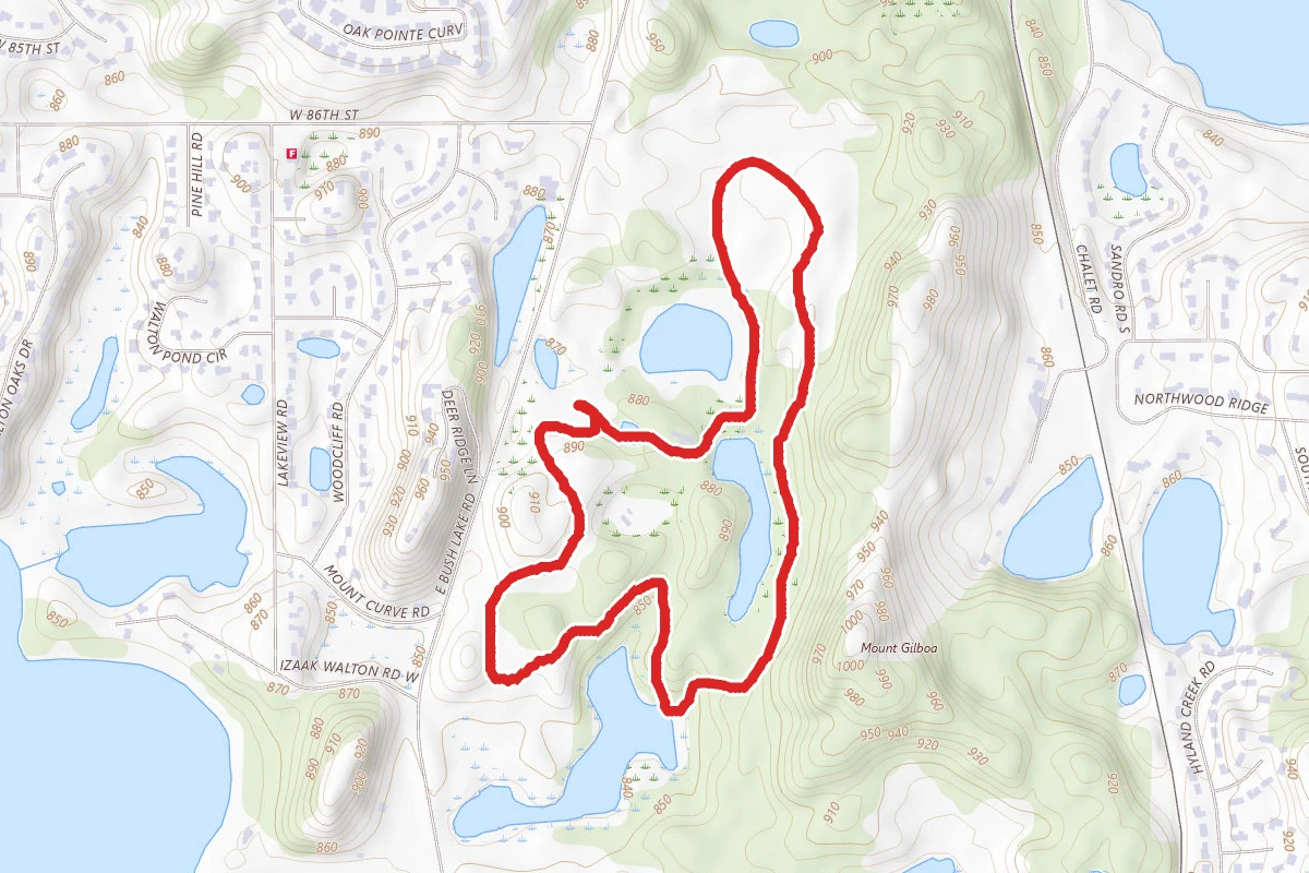 Goose Nest Pond and Turtle Basking Pond via Prairie Loop