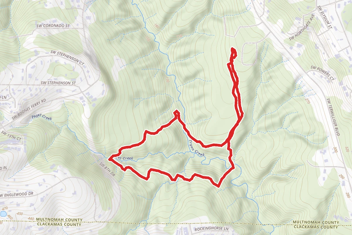 Old Main Trail to Cedar Trail and West Horse Loop