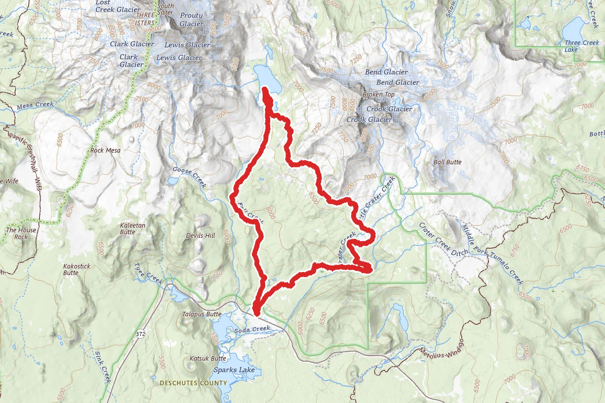 Green Lakes and Soda Creek Loop
