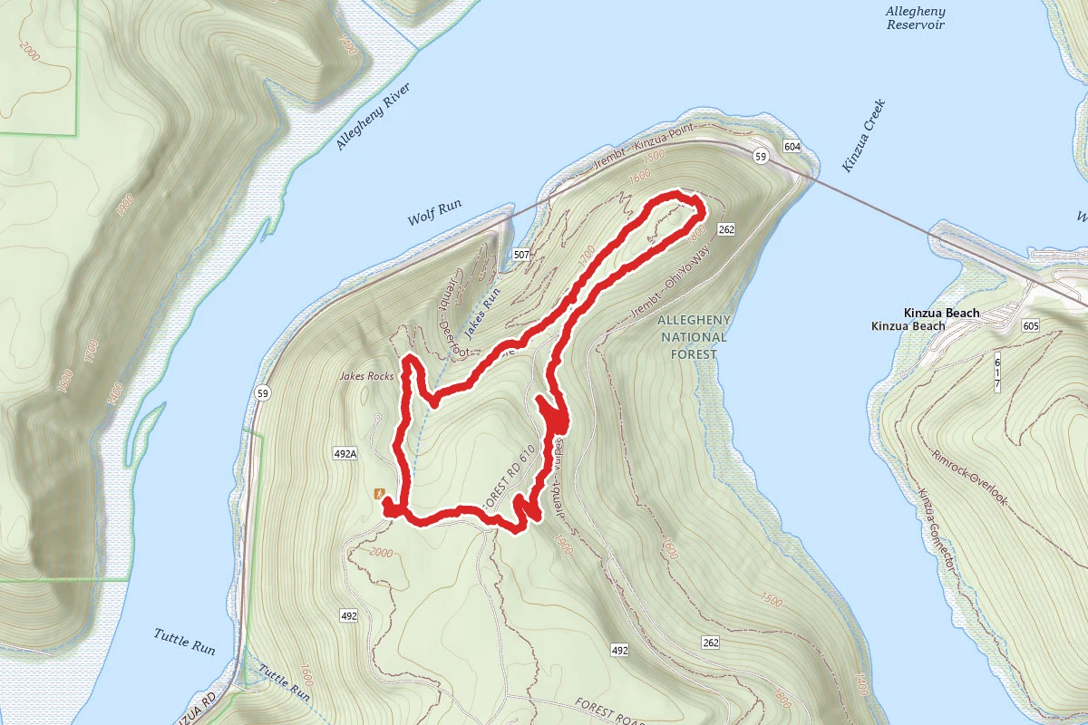 Jakes Rocks Trail