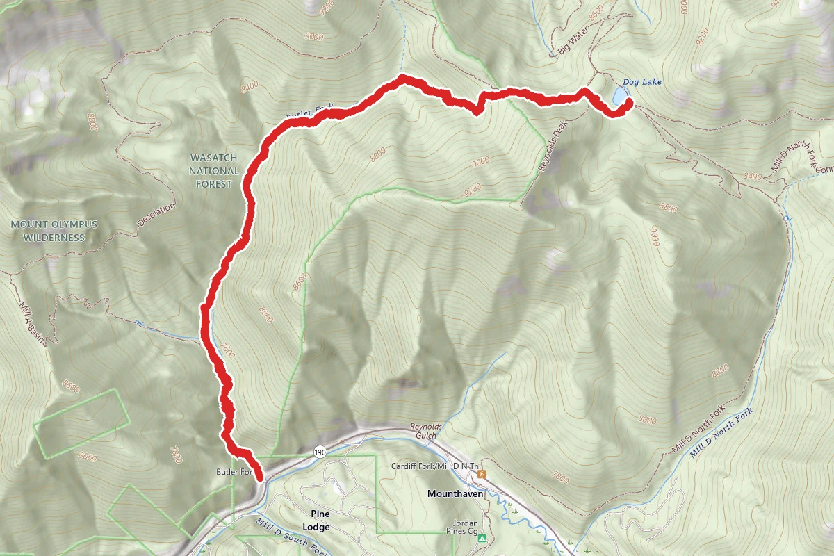 Butler Fork to Dog Lake