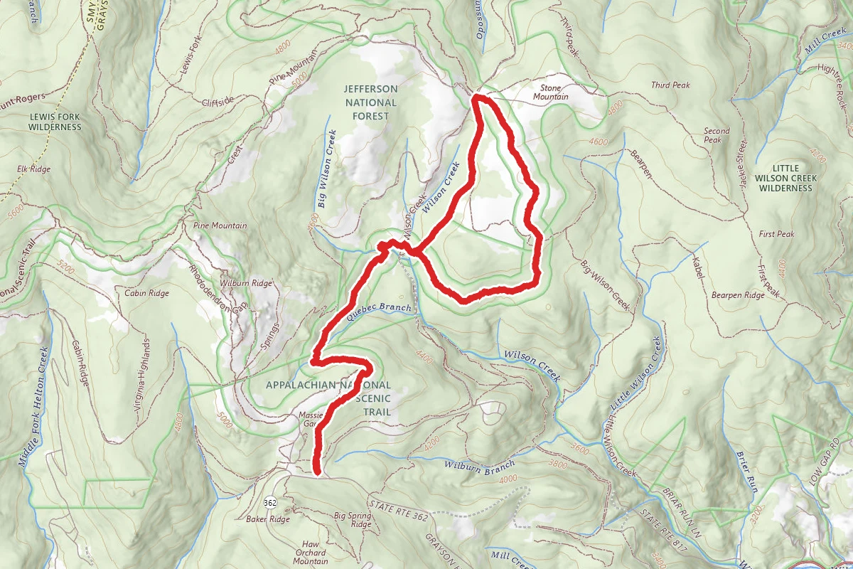 Appalachian Trail to Scales Trail Loop