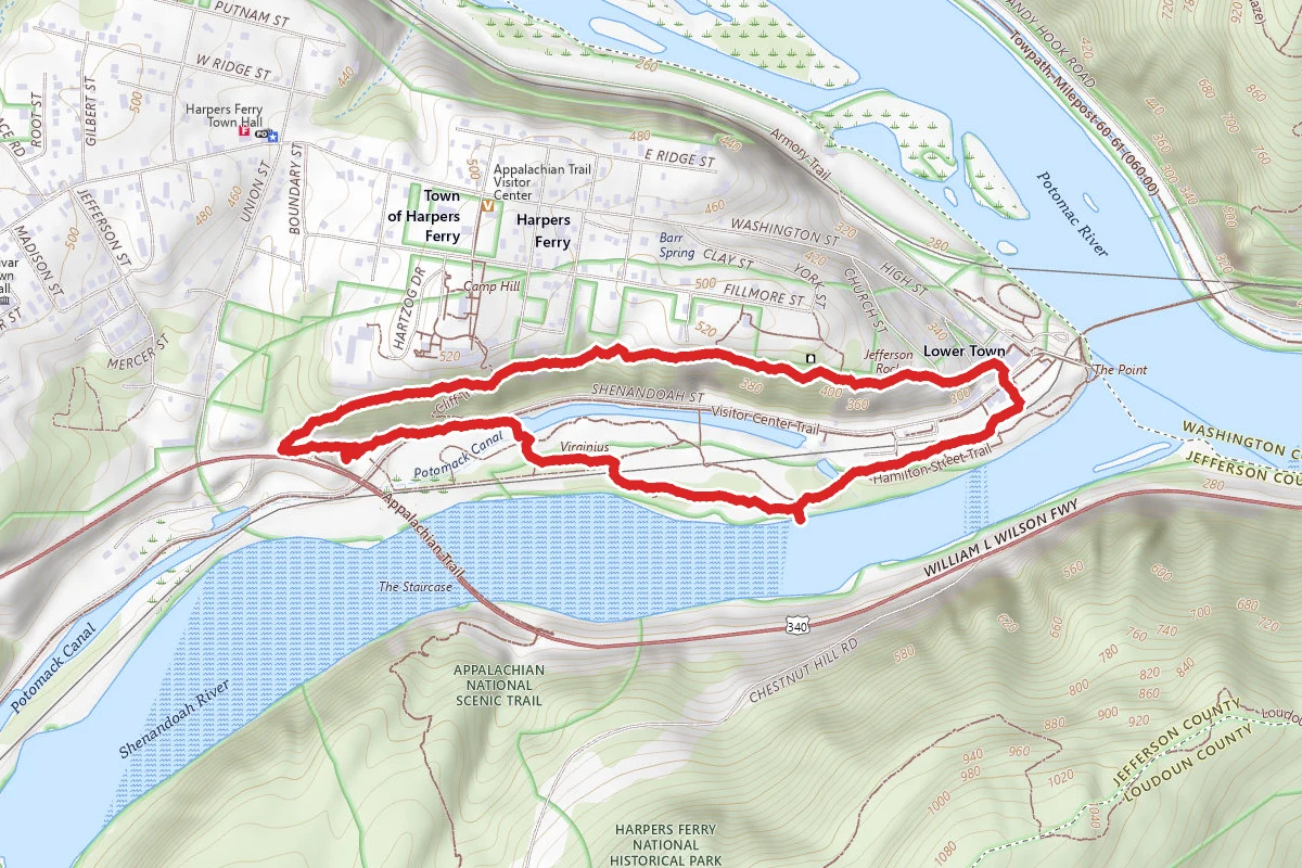 Harper's Ferry Apalachian Trail Loop