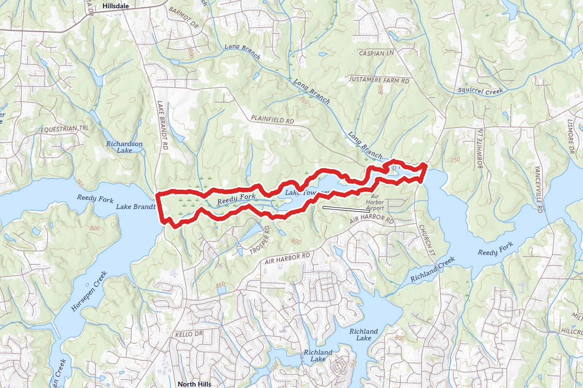 Laurel Bluff and Reedy Fork Loop