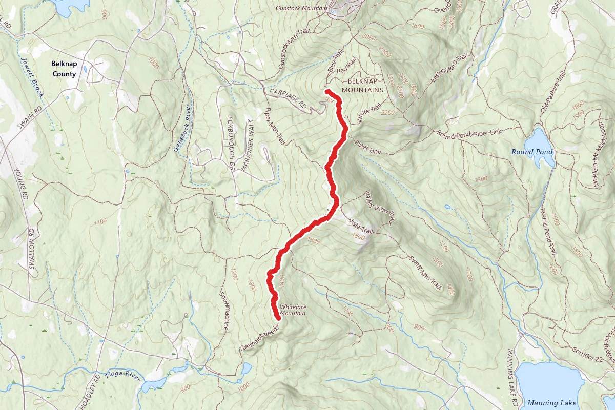 Piper and Whiteface Mountains Trail
