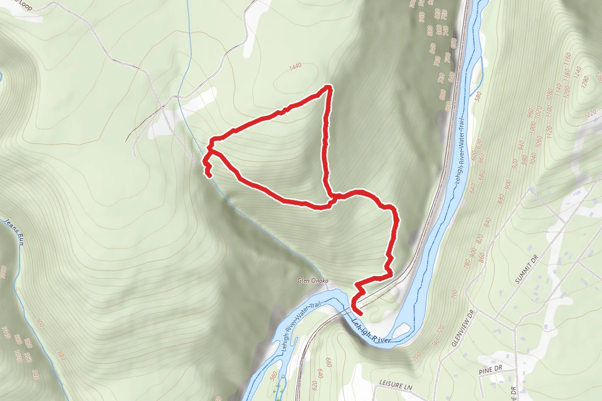 Cave Falls and Jim Thorpe Overlook