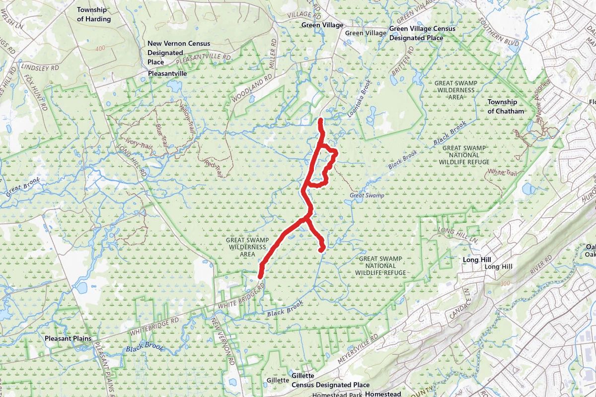 Great Swamp Wilderness - Orange Trail