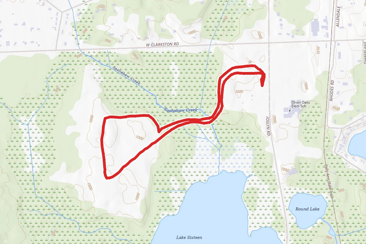 Orion Oaks County Park Trail