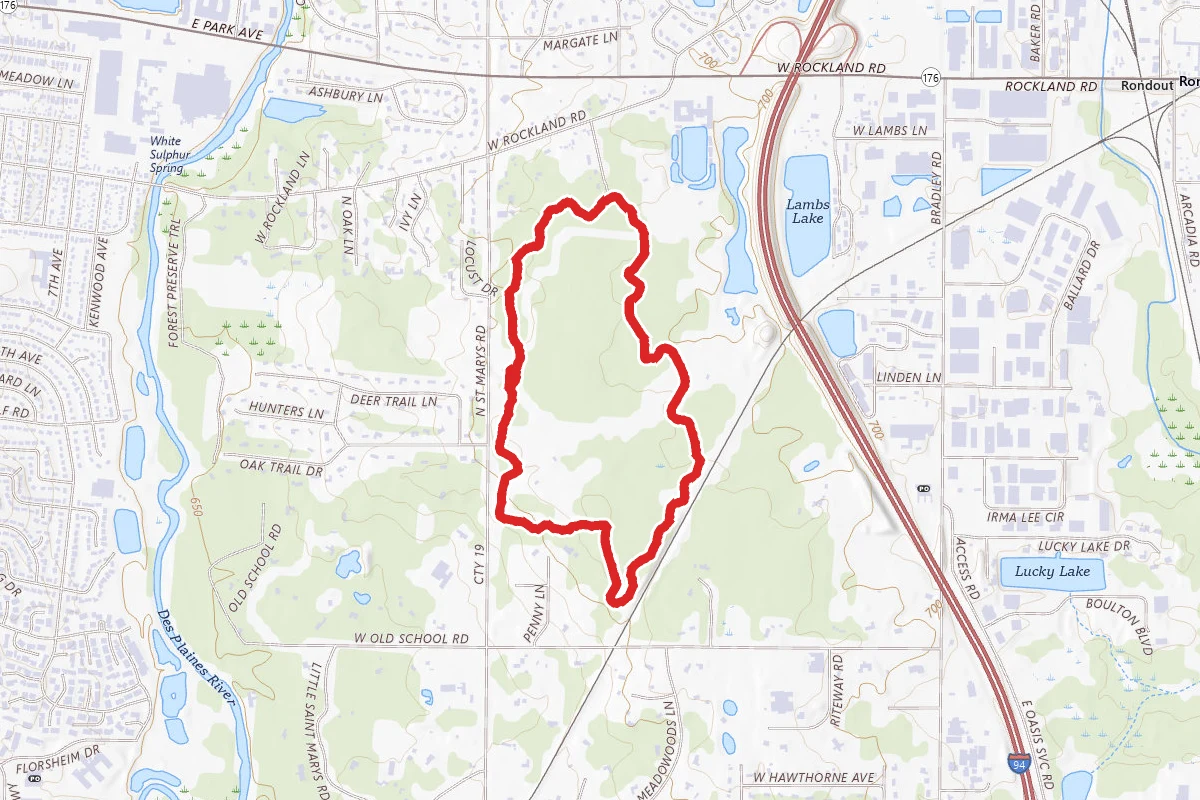 Old School Forest Preserve Trail