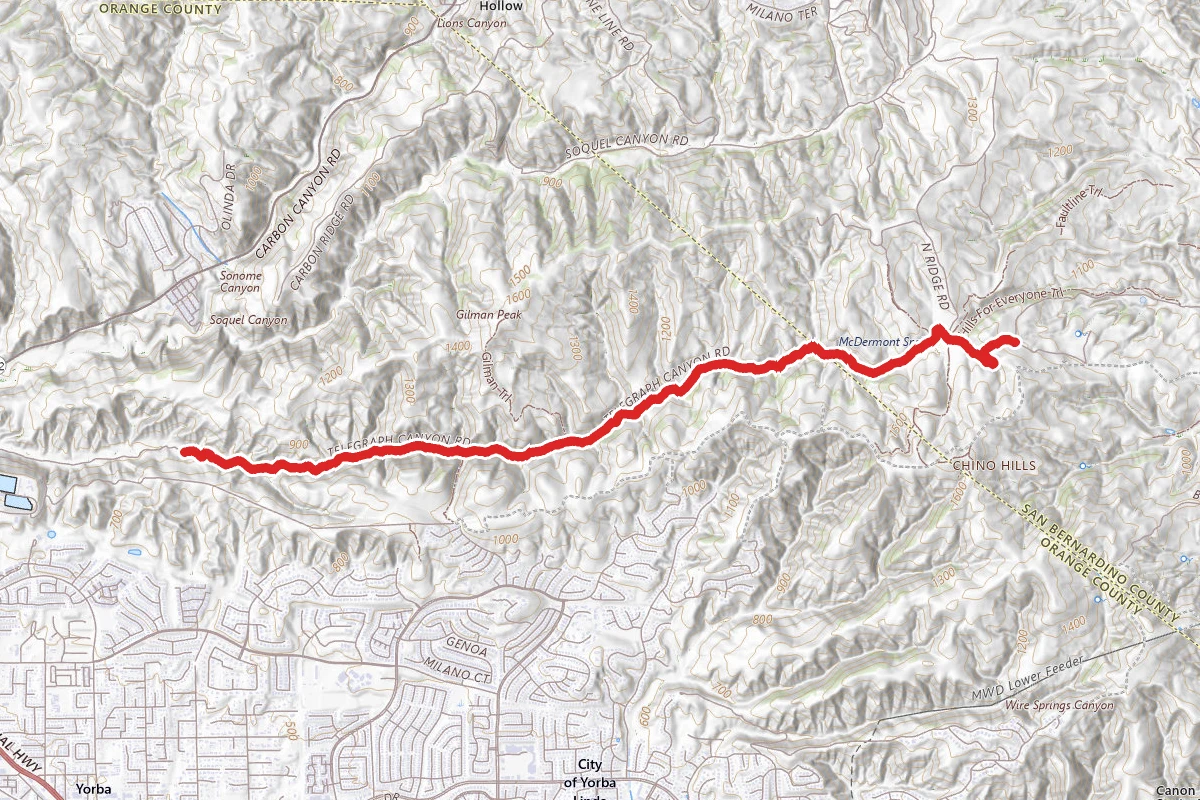 Telegraph Canyon Trail
