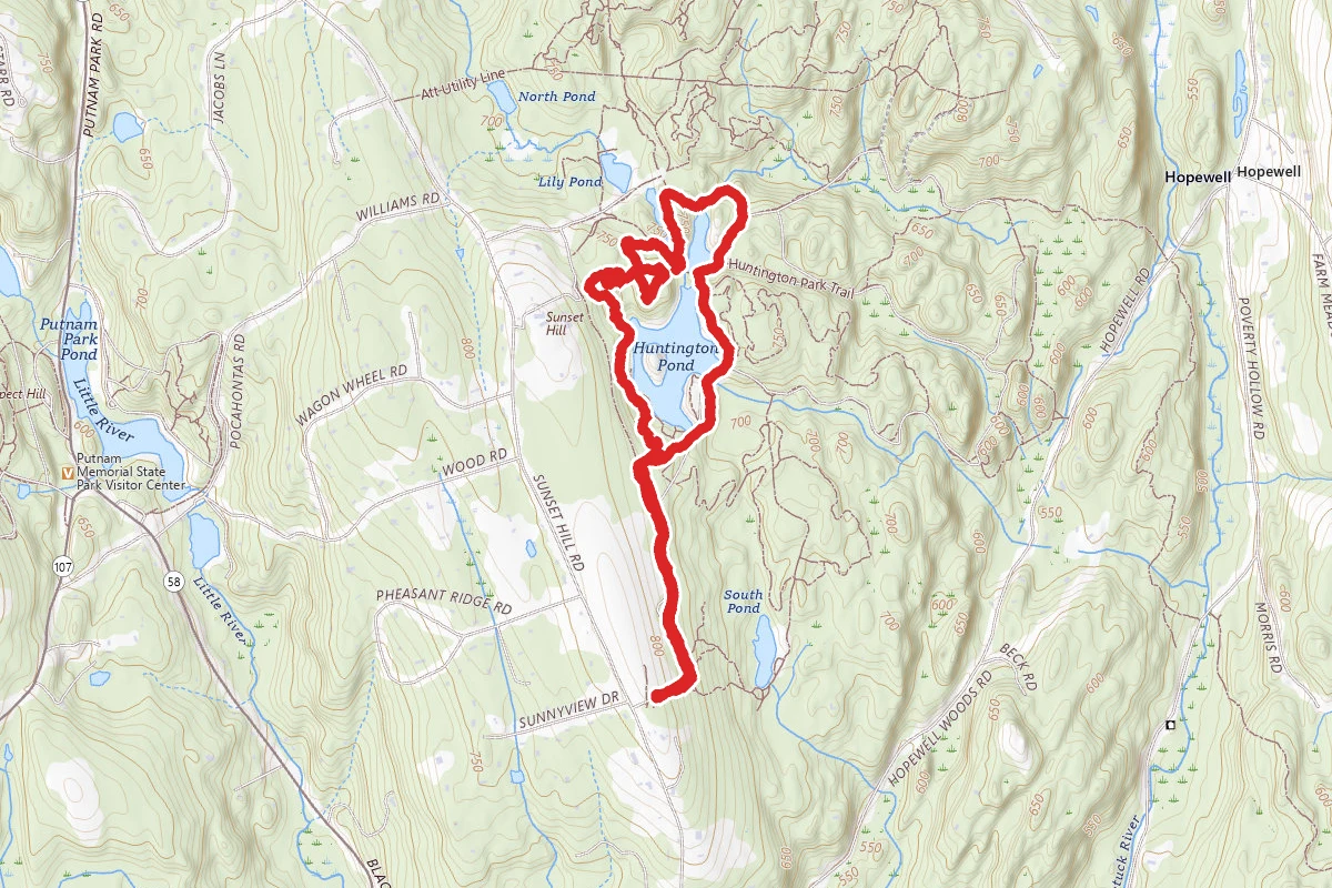 Blue White and Red Trail Loop