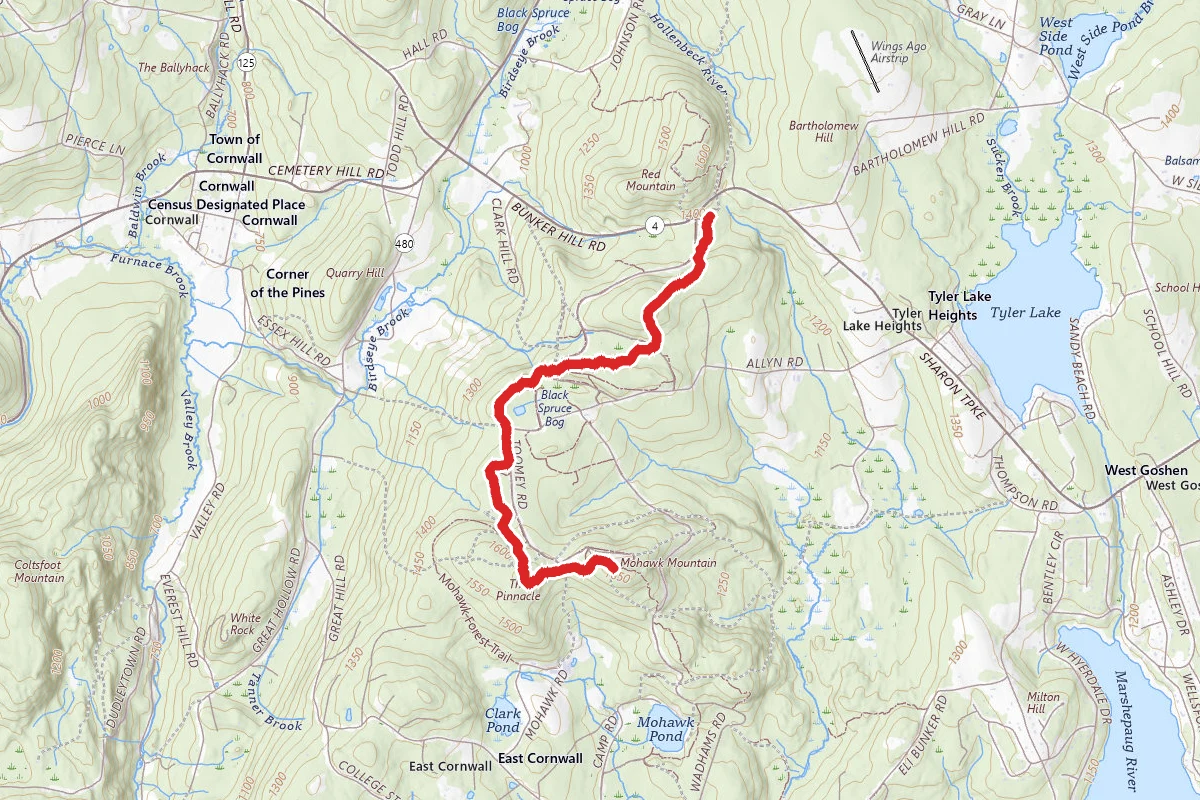 Mohawk Mountain via Mohawk Trail