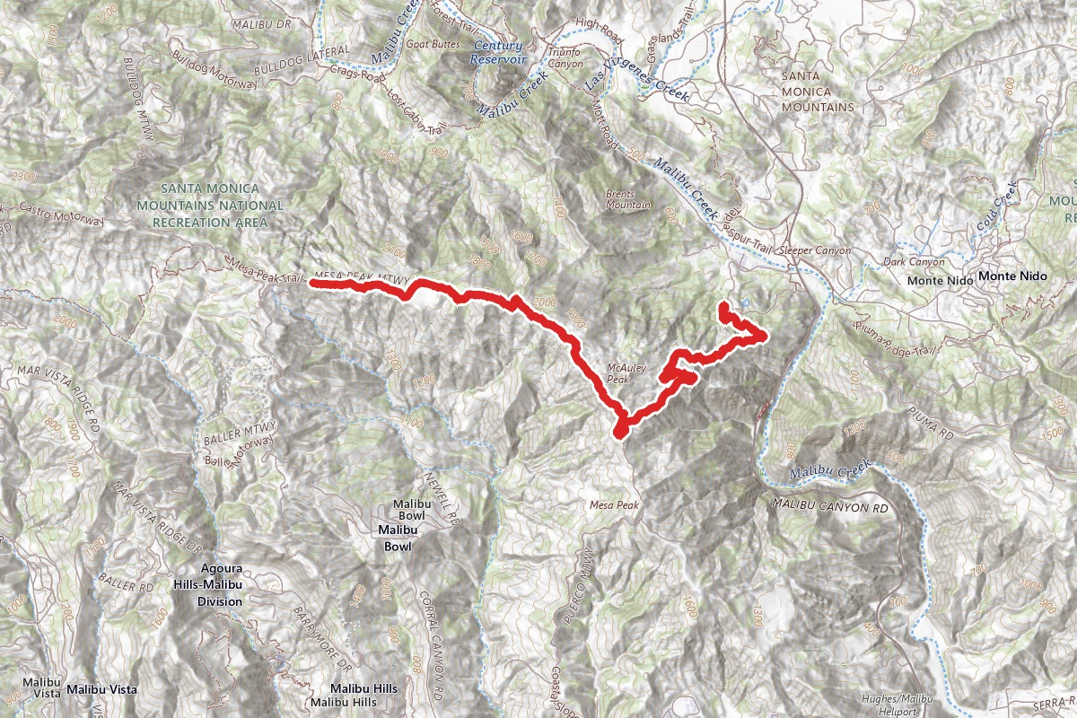 Backbone Trail - Mesa Peak Motorway