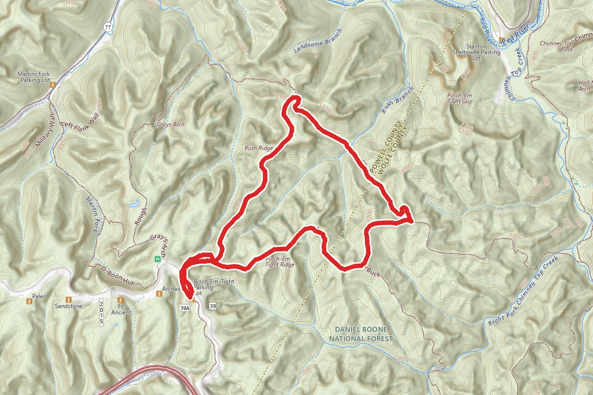 Pinch Em Tight, Rough Trail, and Rush Ridge Loop