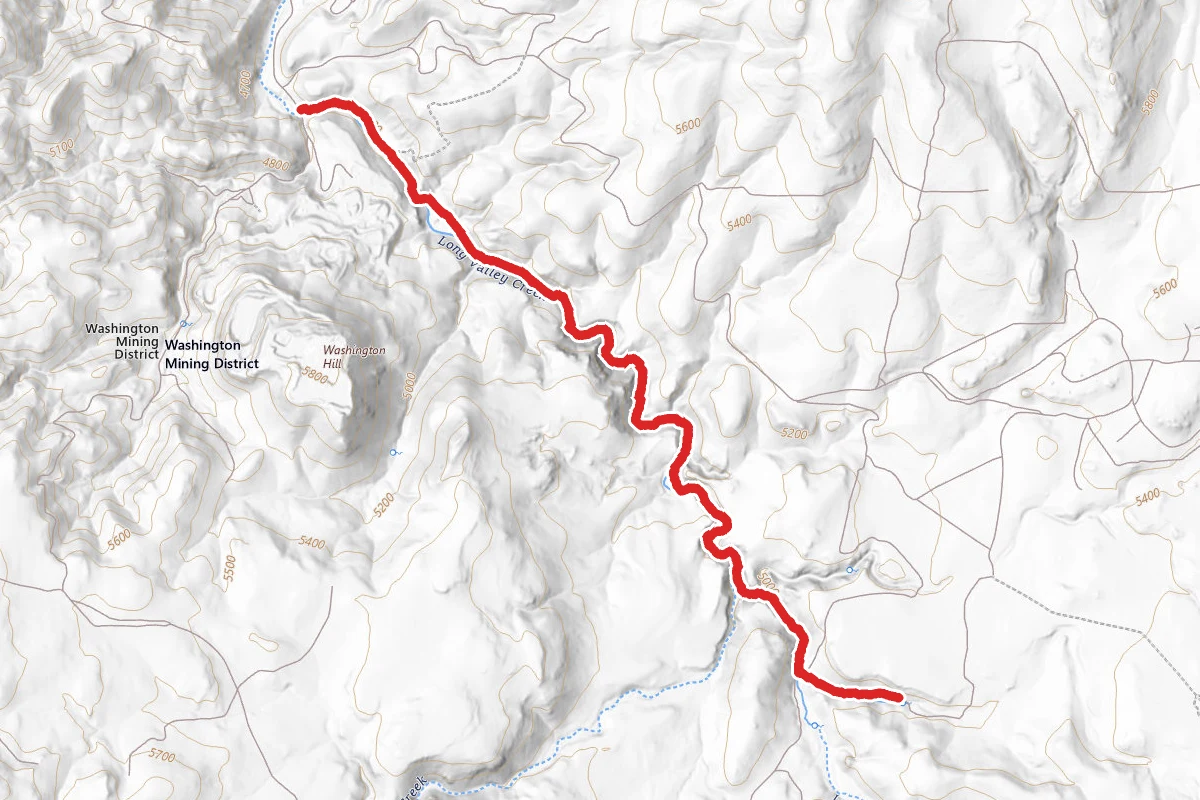 Lagomarsino Canyon Trail route map