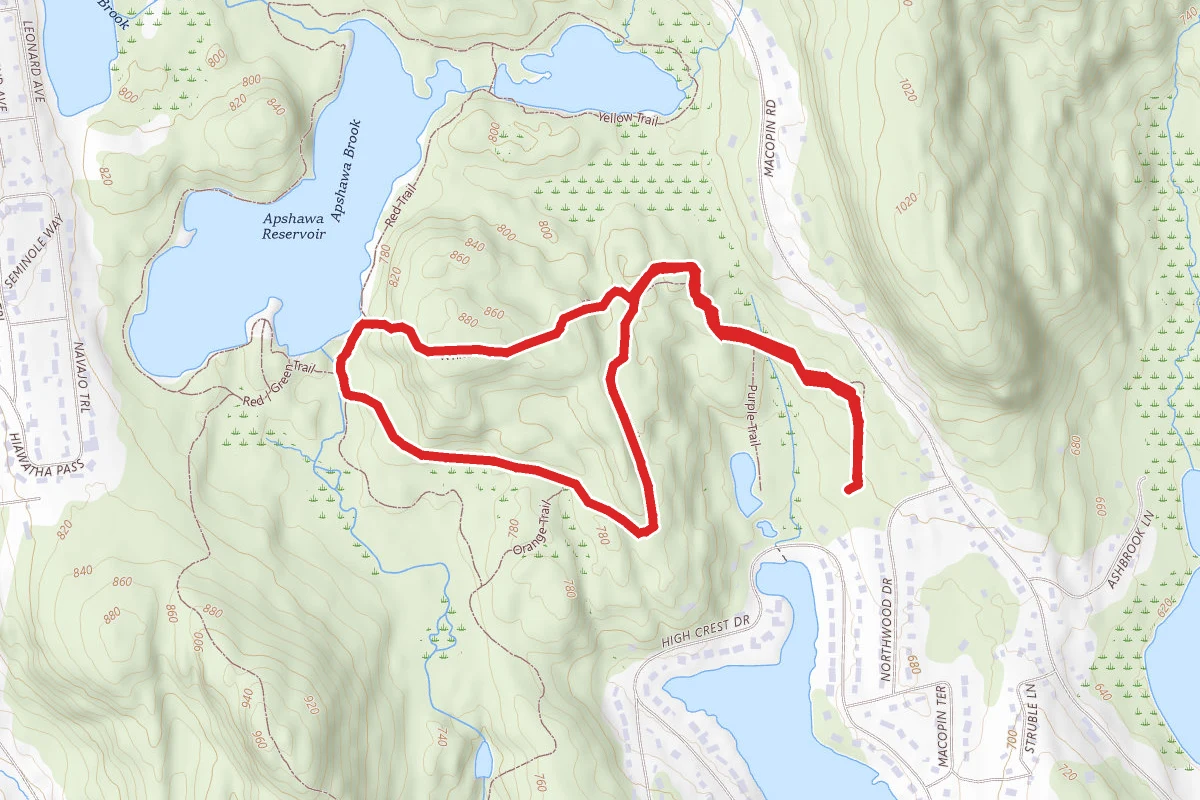 Butler Reservoir via Blue and White Trail Loop