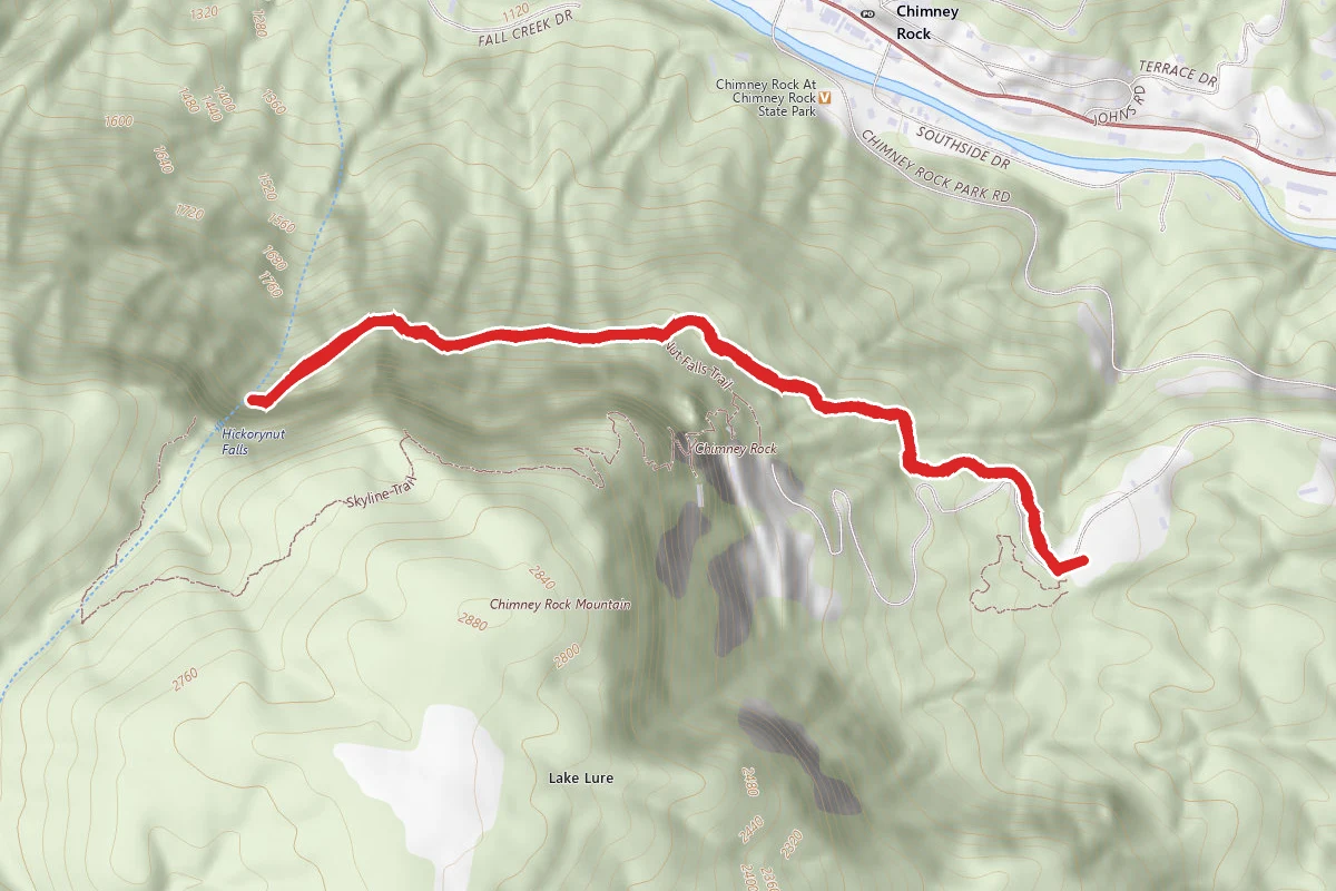 Four Seasons Trail to Hickory Nut Falls