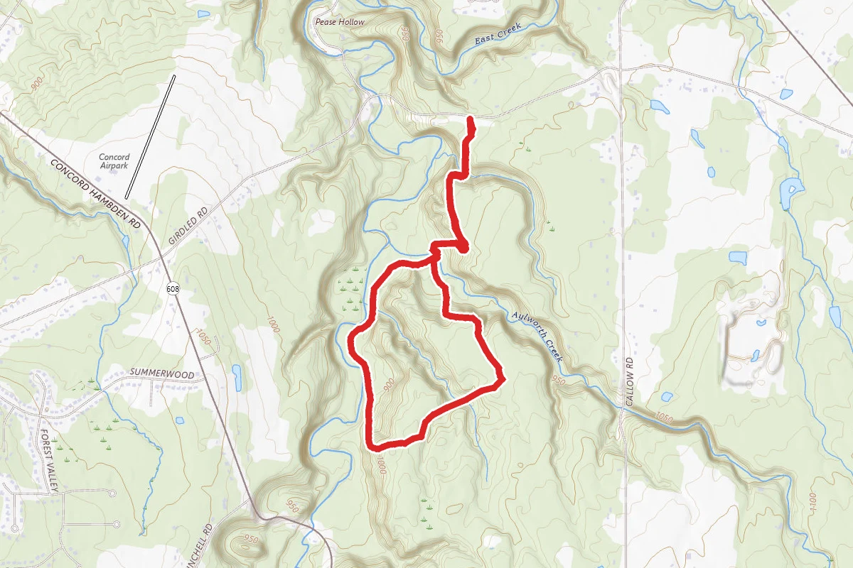 Oak Leaf Loop to Connector Trail (Shorter Loop)