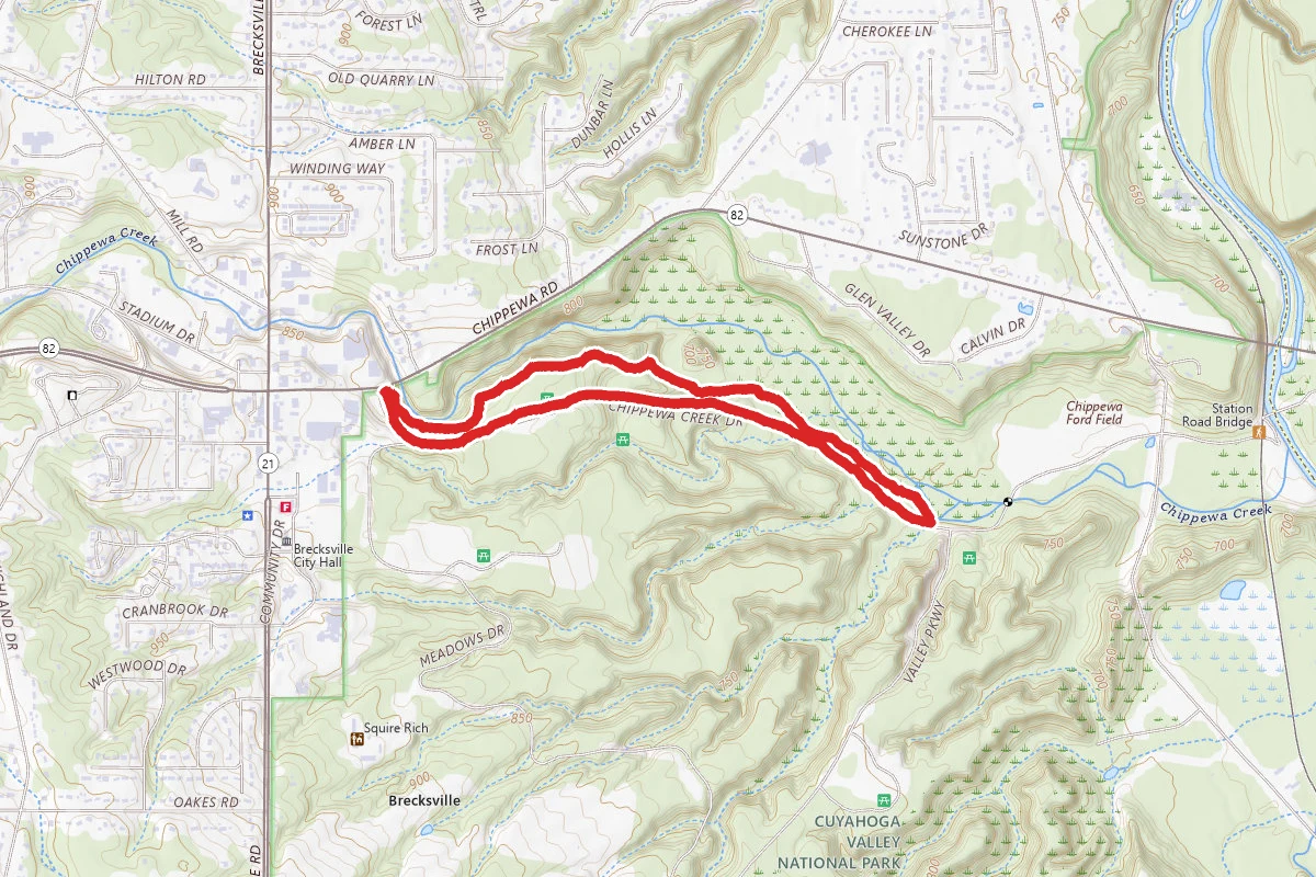 Hemlock and All Purpose Trail Loop from Chippewa Creek Gorge Overlook