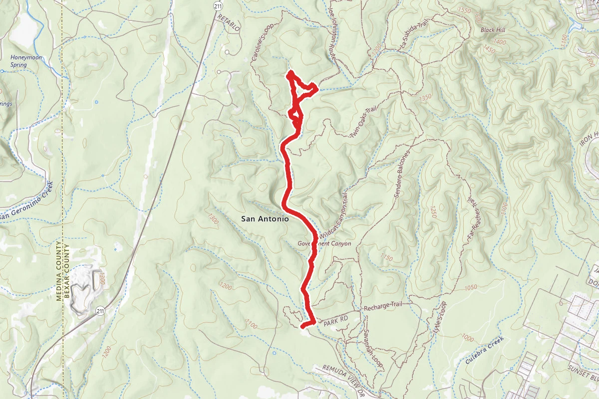 Joe Johnston Route to Overlook Trail