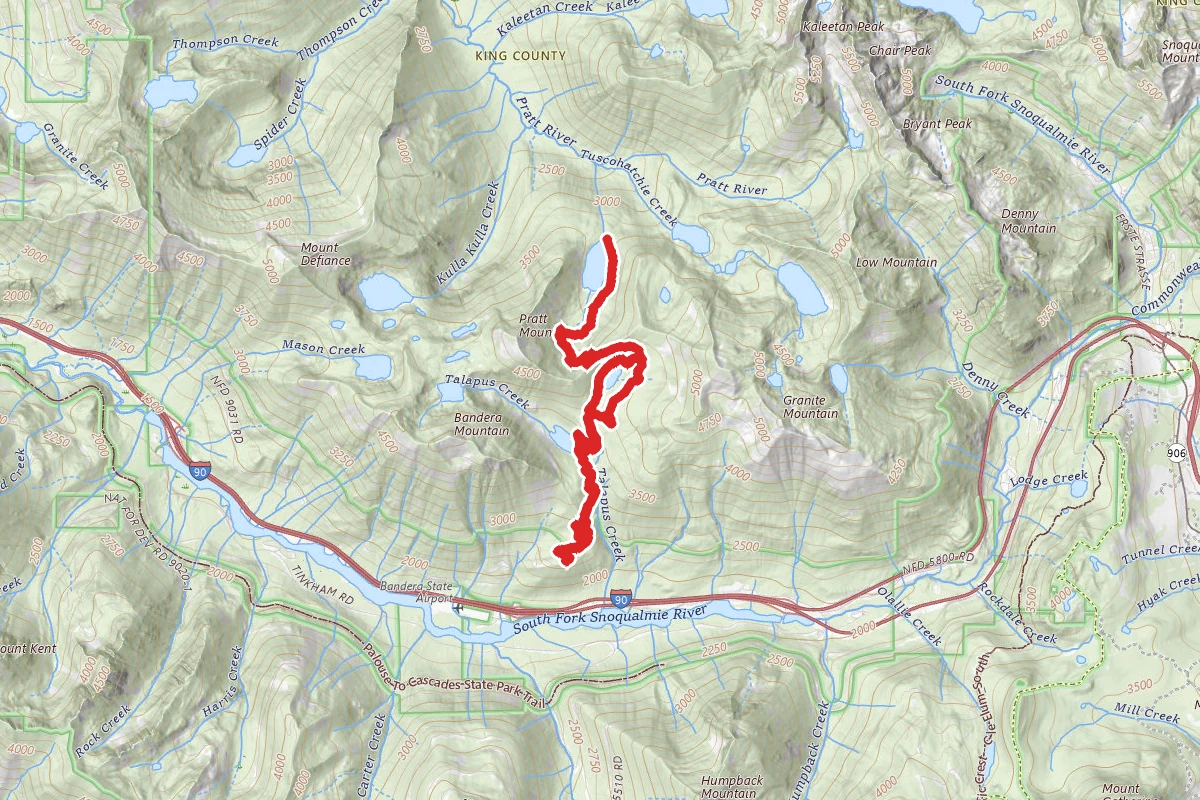 Talapus, Olallie and Pratt Lake