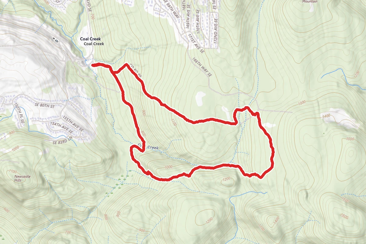 Cave Hole, Fred's Railroad, Quarry, Indian and Red Town Loop